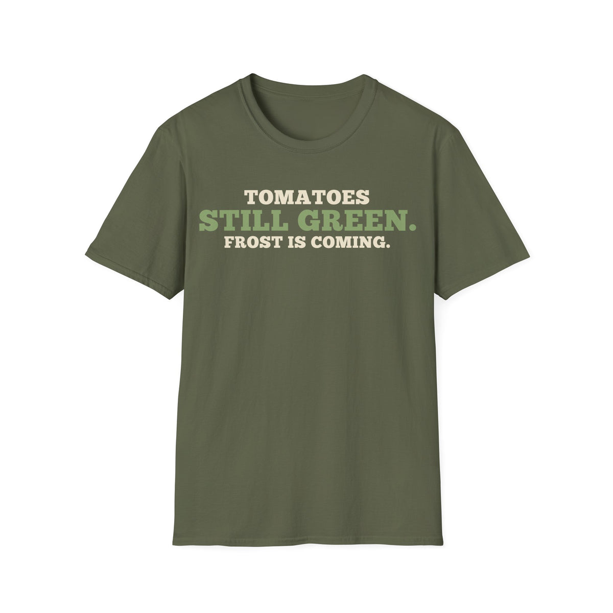 Tomatoes Still Green. Frost Is Coming.