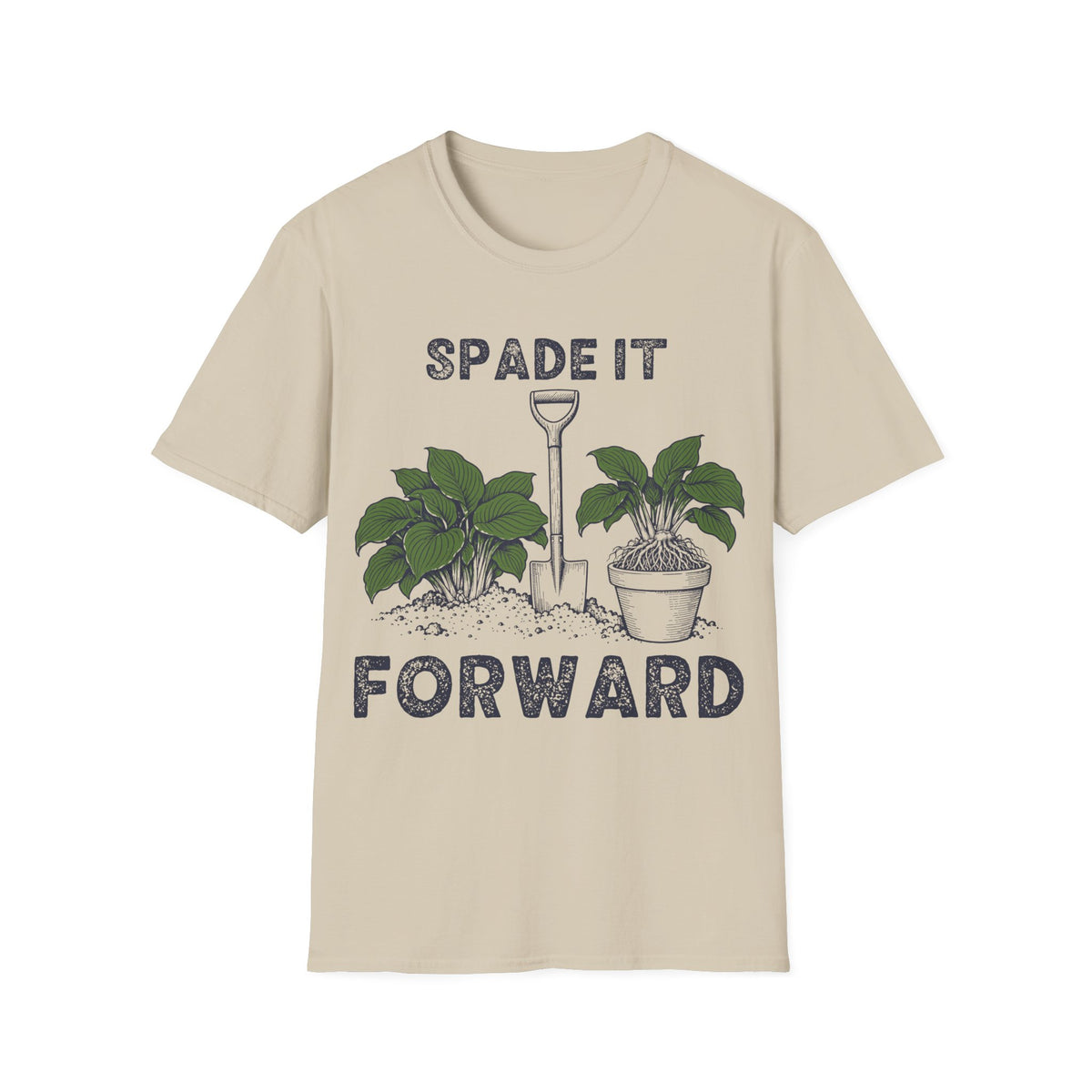 Spade It Forward T-Shirt in Sand