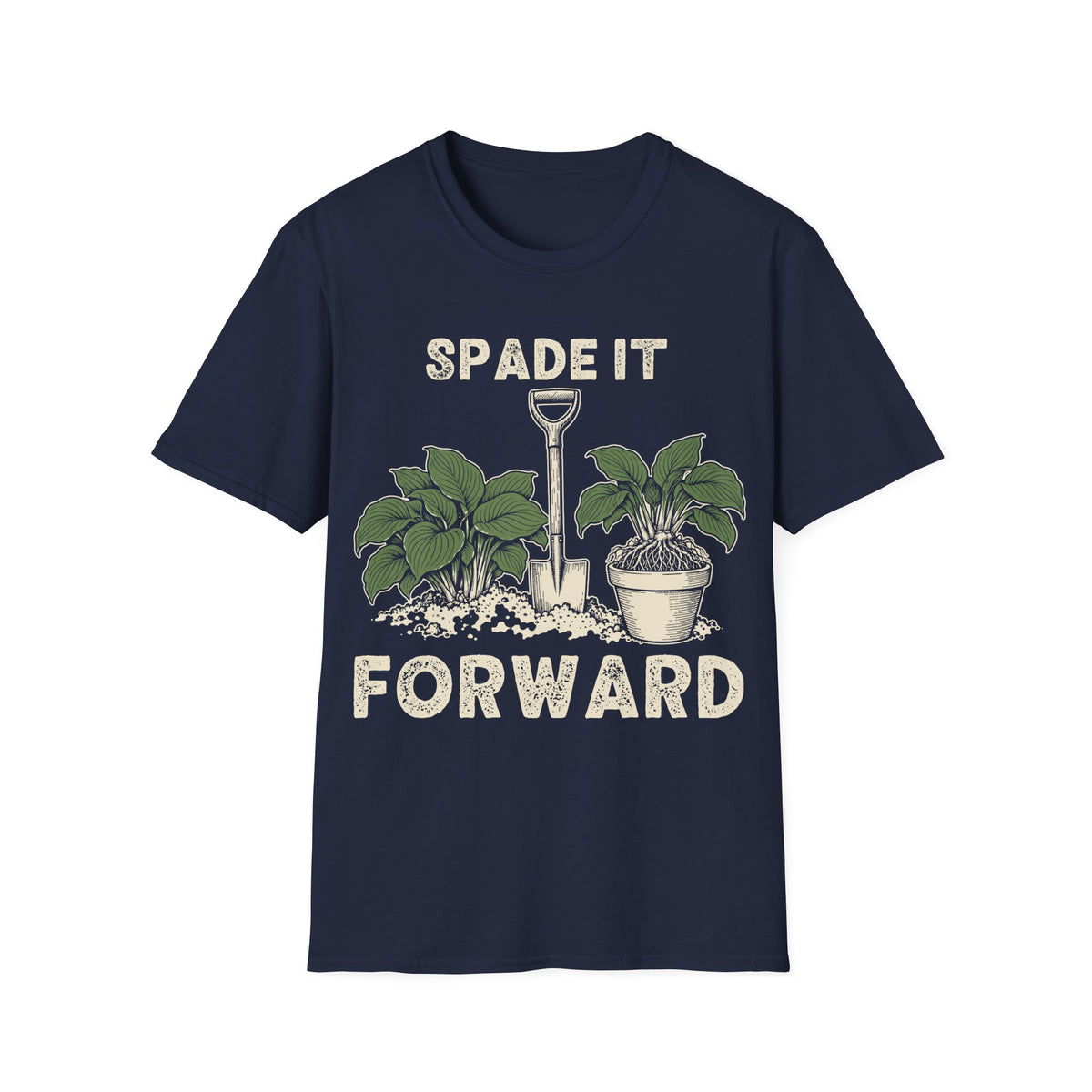 Spade It Forward T-Shirt in Navy