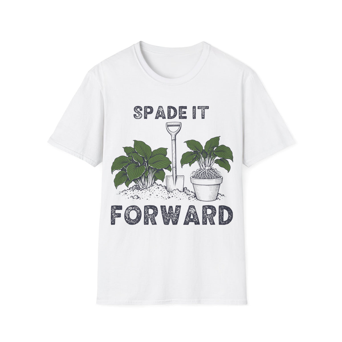 Spade It Forward T-Shirt in White