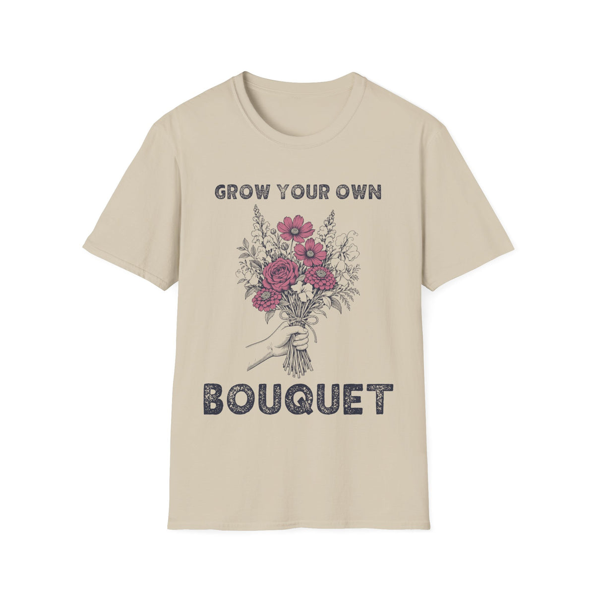 Grow Your Own Bouquet T-Shirt in Sand